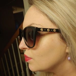 Versace cat eye medusa emblem sunglasses